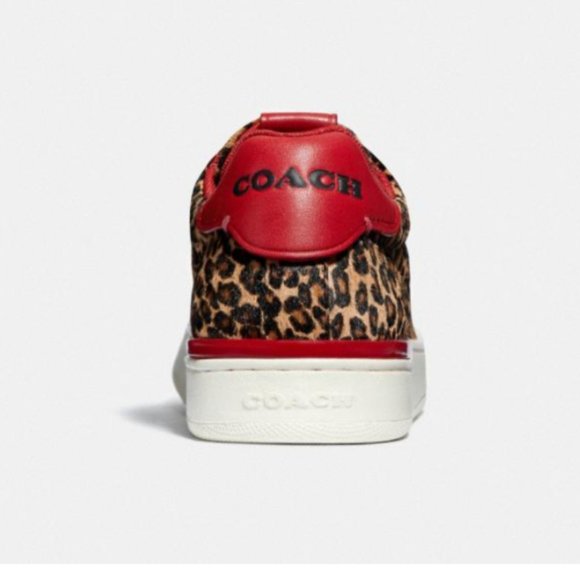 Coach Lowline Calf Hair Leopard print sneakers 7.5! - Picture 7 of 12